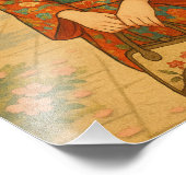 Sereniteit in Sakura: Japanse Kimono Beauty Foto Afdruk (Hoek)