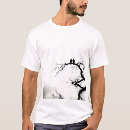 🕊️🌳 Sereniteit in Silhouette 🌳🕊️ T-shirt