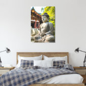 Sereniteit in Steen Canvas Afdruk (Insitu (Slaapkamer))