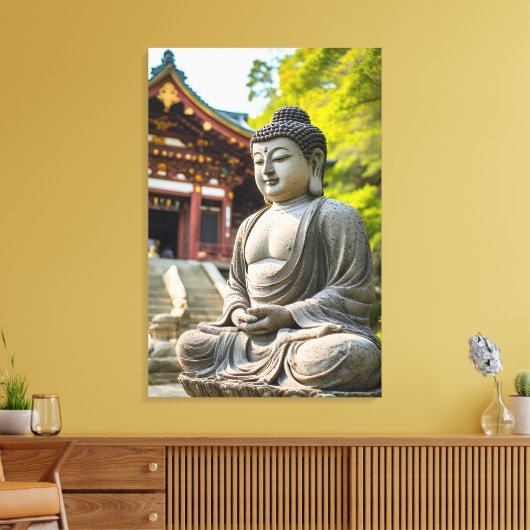 Sereniteit in Steen Canvas Afdruk (Insitu (Woonkamer))