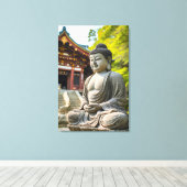 Sereniteit in Steen Canvas Afdruk (Insitu (Houten vloer))