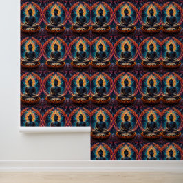 Sereniteit in stilte: klassieke Boeddha Behang