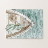 Sereniteit Kalme Oceaan Boot Legpuzzel (Horizontaal)