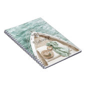 Sereniteit Kalme Oceaan Boot Notitieboek (Rechterzijde)