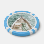 Sereniteit Kalme Oceaan Boot Poker Chips (Enkel)