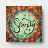 Sereniteit Kleurrijke  Inspirivity Ezel Fotoplaat (Voorkant)