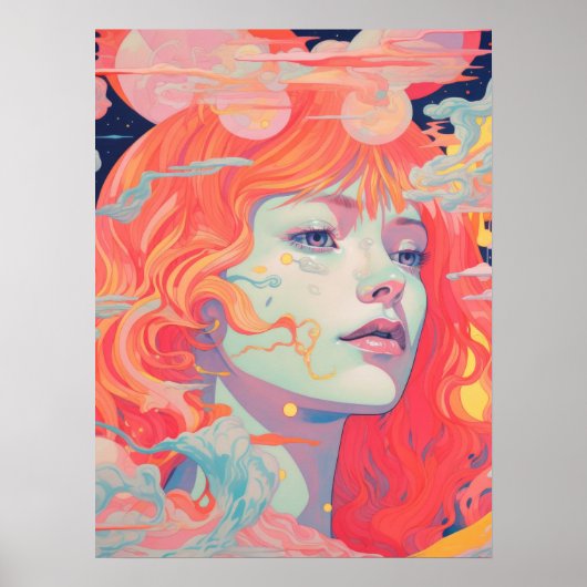 Sereniteit: levendige elegantie poster (Voorkant)