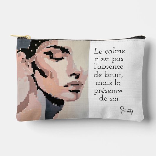 Sereniteit Moderne portret Neutre Pixel Art Etui (Voorkant)