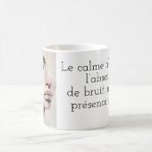 Sereniteit Moderne portret Neutre Pixel Art Koffiemok (Center)