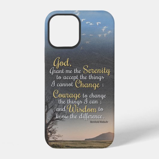 Sereniteit, moed en wijsheid iPhone hoesje (Achterkant)
