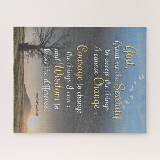 Sereniteit, moed en wijsheid legpuzzel (Horizontaal)