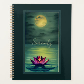 Sereniteit - Mooie Lotus Flower en Full Moon Planner