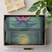 Sereniteit - Mooie Lotus Flower en Full Moon Tissuepapier (Geschenk)