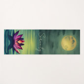 Sereniteit - Mooie Lotus Flower en Full Moon Yogamat (Voorkant (horizontaal))