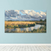 sereniteit na regen canvas afdruk (Insitu (Houten vloer))