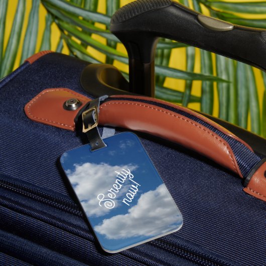 Sereniteit nu! bagagelabel (Voorkant Insitu 1)