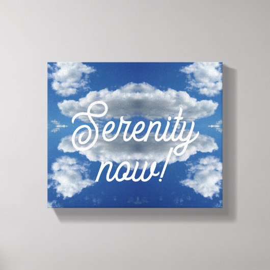 Sereniteit nu! canvas afdruk (Voorkant)