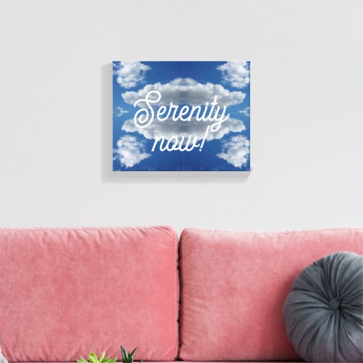 Sereniteit nu! canvas afdruk (Insitu (Woonkamer))