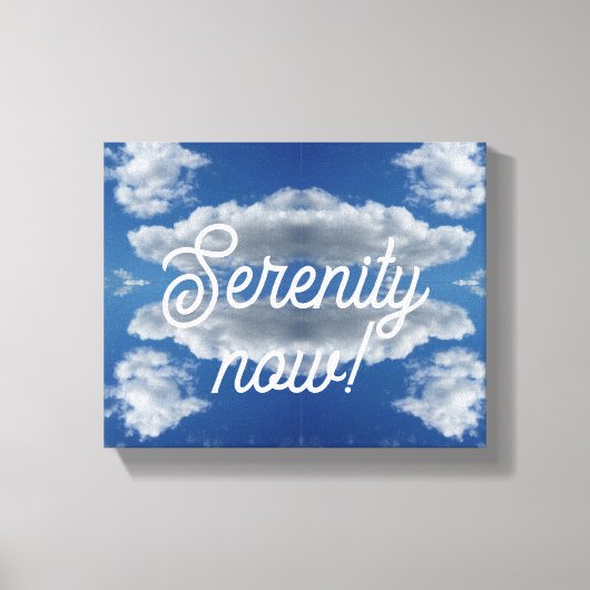 Sereniteit nu! canvas afdruk (Voorkant)