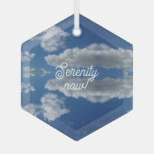 Sereniteit nu! glas ornament (Voorkant)