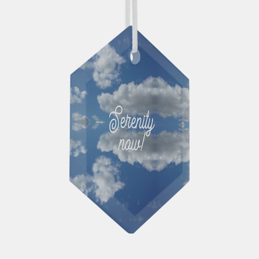 Sereniteit nu! glas ornament (Voorkant Rechts)