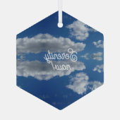 Sereniteit nu! glas ornament (Achterkant)