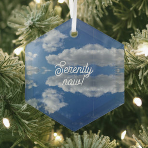 Sereniteit nu! glas ornament