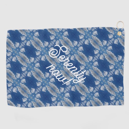 Sereniteit nu! golfhanddoek (Horizontaal)