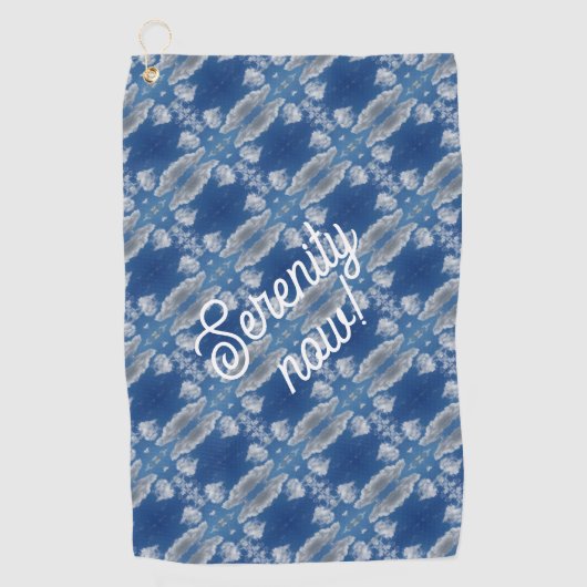 Sereniteit nu! golfhanddoek (Voorkant)