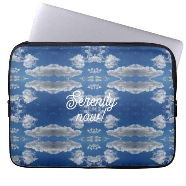 Sereniteit nu! laptop sleeve (Voorkant)