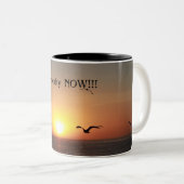 Sereniteit NU!!! Tweekleurige Koffiemok (Voorkant rechts)