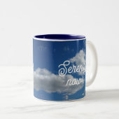 Sereniteit nu! tweekleurige koffiemok (Voorkant rechts)