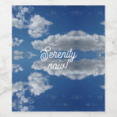 Sereniteit nu! wijn etiket (Enkel label)