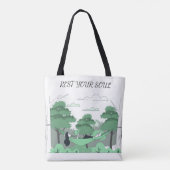 Sereniteit op de pagina's tote bag (Achterkant)