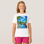 Sereniteit op het Water T-shirt (Voorkant volledig)