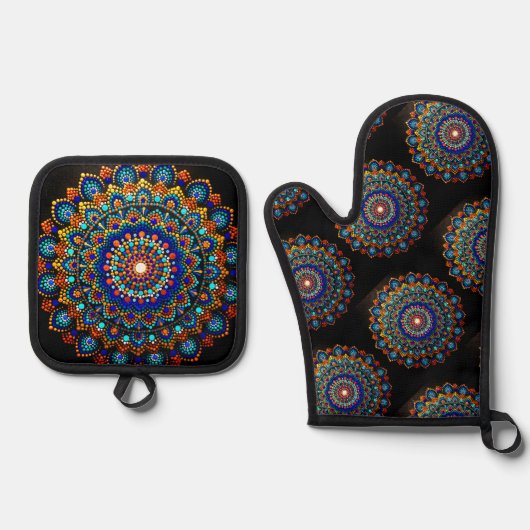 Sereniteit Ovenwant & Pannenlap Set (Voorkant)