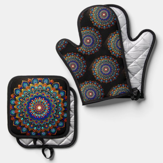 Sereniteit Ovenwant & Pannenlap Set (Voorkant / Achterkant)