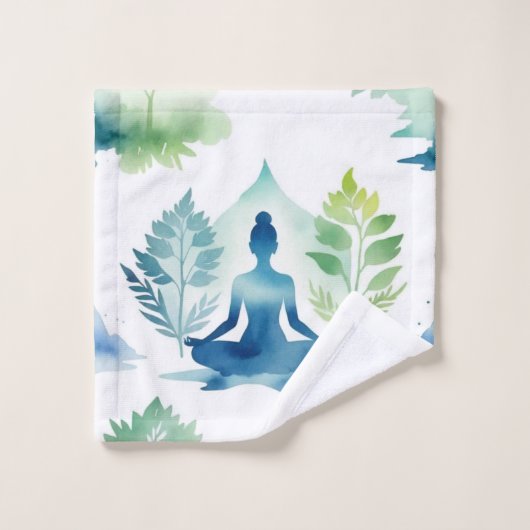 Sereniteit over Lotus Bad Handdoek (Wasdoekje)