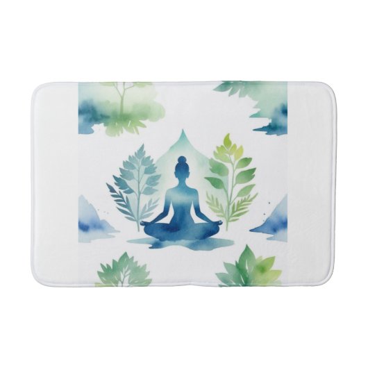 Sereniteit over Lotus Badmat (Voorkant)