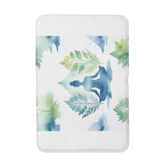 Sereniteit over Lotus Badmat (Voorkant Verticaal)