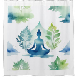 Sereniteit over Lotus Douchegordijn