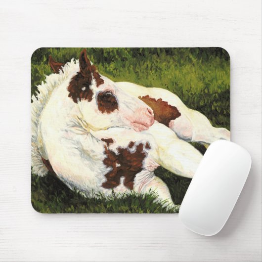 Sereniteit - Paint Horse Foal Mousepad Muismat (Met muis)