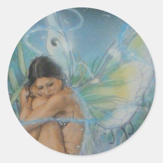 Sereniteit Ronde Sticker (Voorkant)