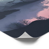 sereniteit van de blozende horizon poster (Hoek)