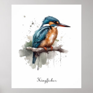Sereniteit van de ijsvogel, aanpasbaar poster