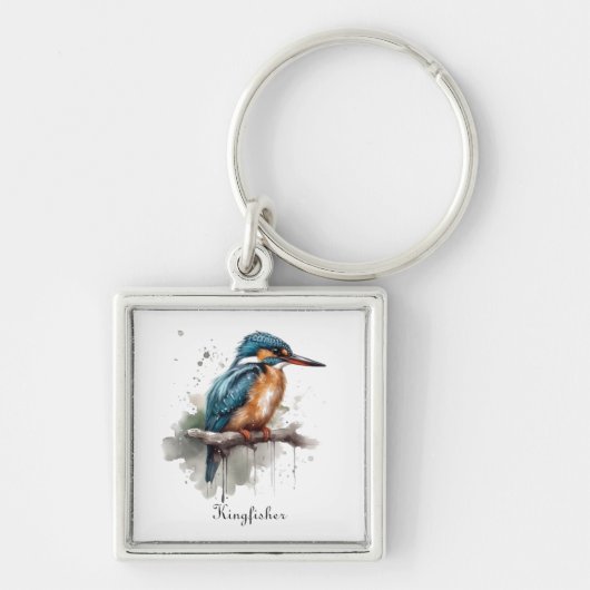 Sereniteit van de ijsvogel, aanpasbaar sleutelhanger (Voorkant)