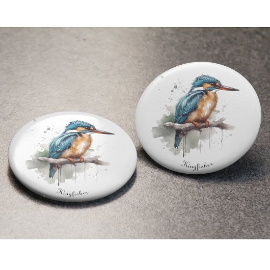 Sereniteit van de ijsvogel button flesopener