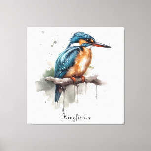Sereniteit van de ijsvogel  canvas afdruk