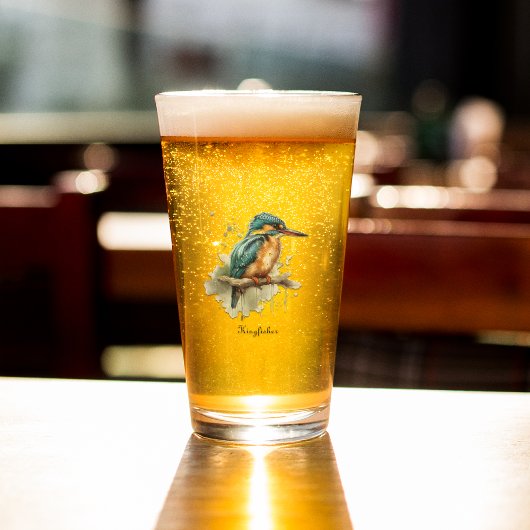 Sereniteit van de ijsvogel glas