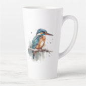 Sereniteit van de ijsvogel latte mok (Rechts)